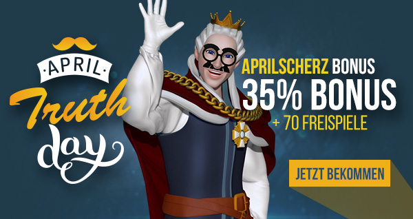 APRIL 1. DER KING LÜGT NICHT!